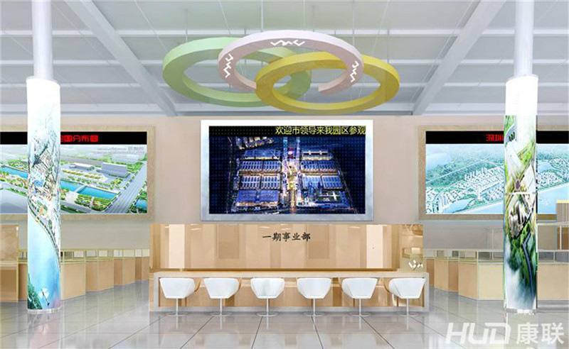 深圳华南城招商中心装修设计前厅效果图